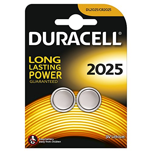 Duracell Lithium Coin Cell Battery - CR2025 Card of 2