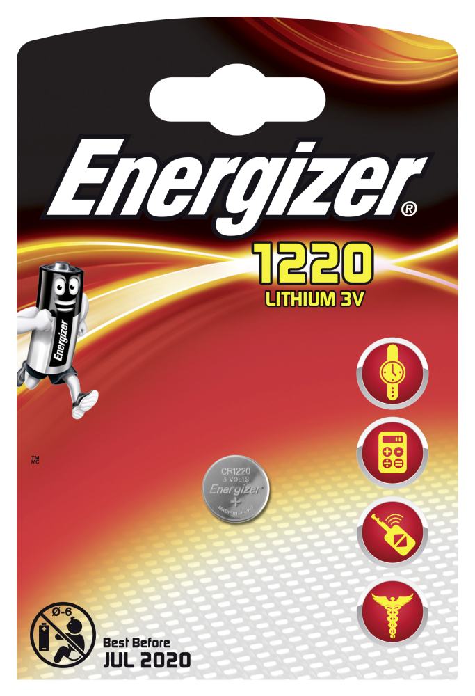Energizer knoopcel CR-1220-3V Lithium Batterij