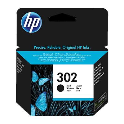 HP 302 Inkt Cartridge Black, 190 Pages, 4ml
