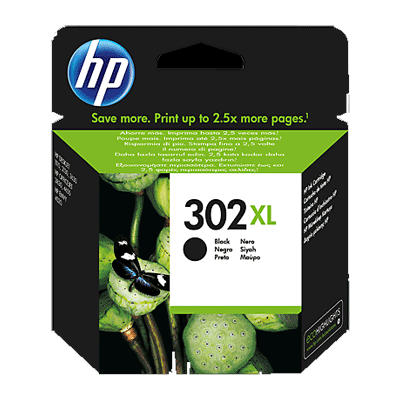 HP 302XL Inkt Cartridge Black, 480 Pages, 9ml