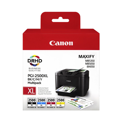 Canon 9254B004 (PGI-2500 XLBKCMY) Ink Cartridge Multi Pack, 70,9ml  3x19,3ml, Pack Qty 4