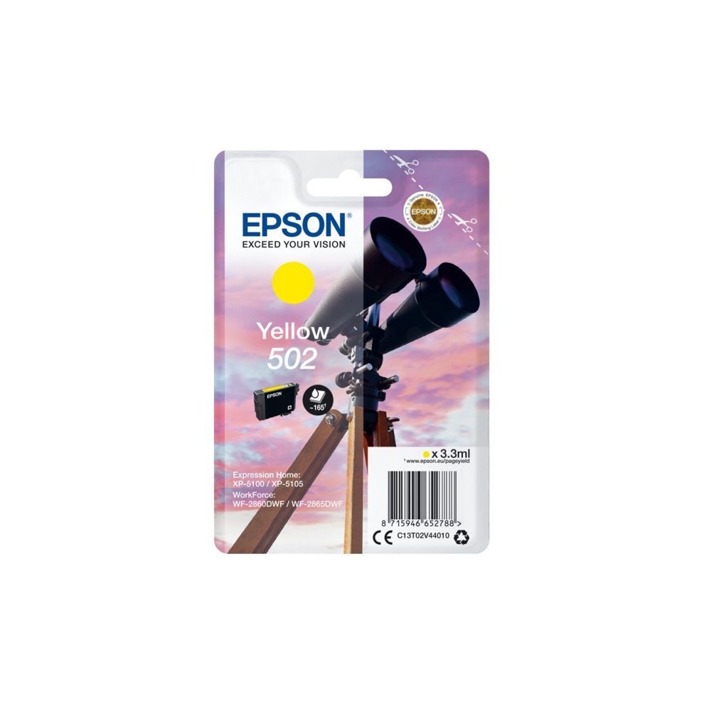 Epson 502XL Inkt Cartridge Zwart, 550 Pages, 9ml