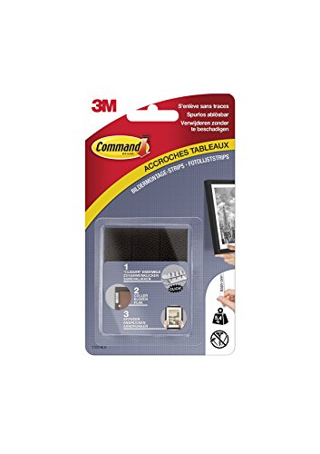 3M Command fotolijststrip medium zwart 8 stuks draagverm. 5,4kg