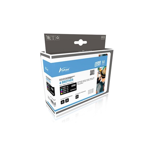 Astar - 4 Pack - C/M/Y/K - Brother  LC3213