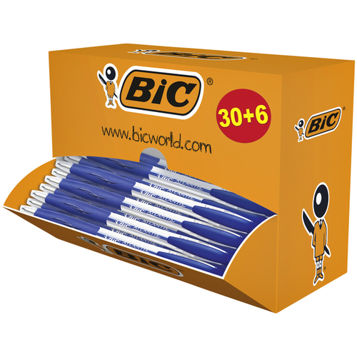 Balpen BIC Atlantis Classic 0.32mm Blauw 30+6 Gratis